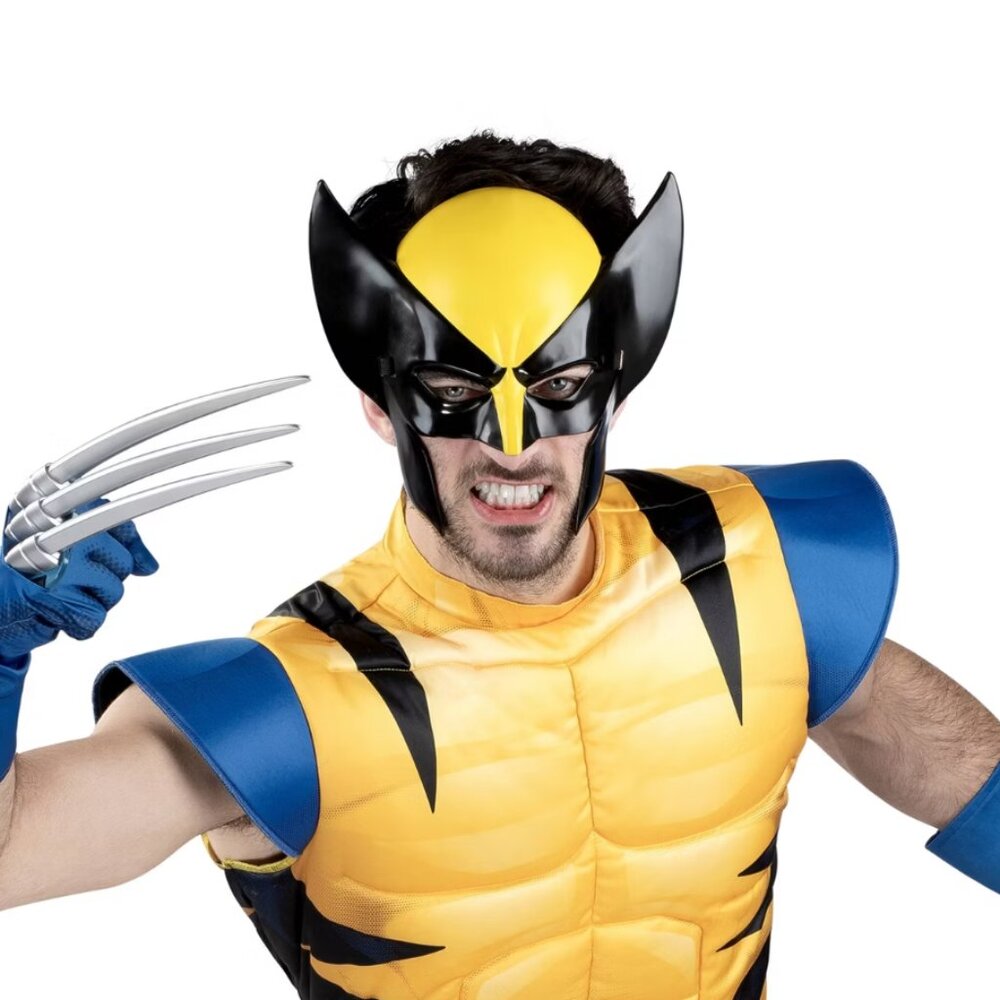 Marvel X-Men '97 Wolverine Adult Halloween Costume Mask and Claw Accessory Set